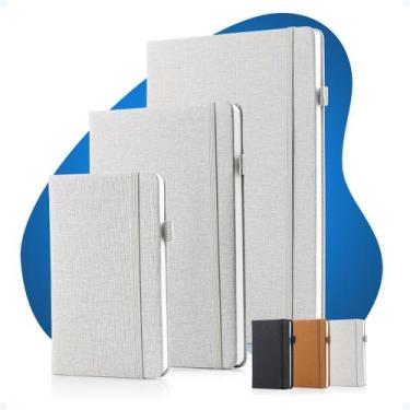 Imagem de Kit Caderno Tipo Moleskine B5 A5 A6 Executiva Marca Páginas - Hxt, Cin