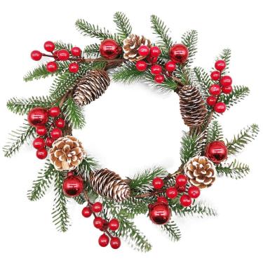 Imagem de Guirlanda Natalina Artificial com Pinha Enfeite de Natal