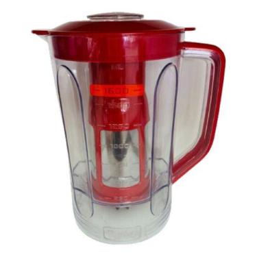 Imagem de Copo Para Liquidificador Mondial L-99 Completo, vermelho