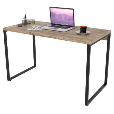 Imagem de Mesa de Escritório Office 120cm Estilo Industrial Prisma Carvalho - Mp