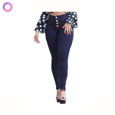 Imagem de Calça Jeans Feminina Cintura Alta Com Lycra Flare Capri Ciga - Bangla,