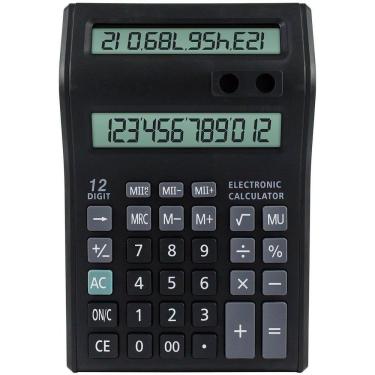 Imagem de Calculadora de Mesa Gici Tech CT-8585-120 12 Dígitos com 2 Visores 19,5cm X 12,5cm 1 Unidade