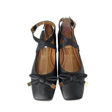 Imagem de Sapato Feminino Vizzano Boneca Com Laço, Preto, 34