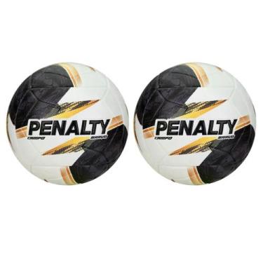 Imagem de KIT 02 Bola De Futebol Campo Penalty Bravo XXVI Cor:Azul+PretoTamanho: