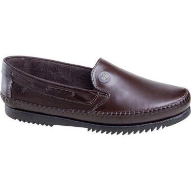 Imagem de Sapato Mocassim Rafarillo Rafa300 Masculino, Cafe, 41