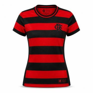 Imagem de Camisa Flamengo Babylook Feminina Rubro Negro Licenciada - Coimbra, Ve