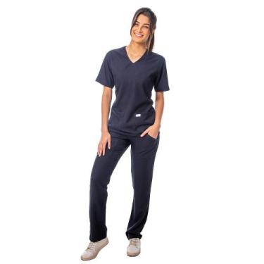 Imagem de Scrub  Pijama Cirúrgico Gabardine Marinho Blanco Raro, XG