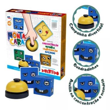 Imagem de Jogo Educativo Monta Cara Expressões Em Blocos Com Campainha - Pakitoy