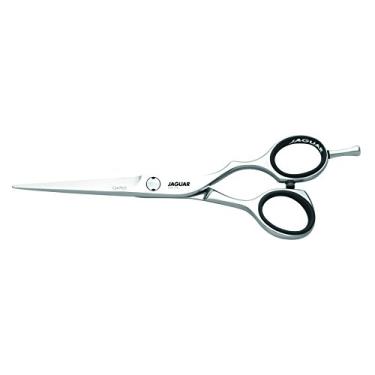 Imagem de Jaguar Tesouras Silver Line CJ4 Plus 14 cm, 105 g, profissional, ergonômico, corte de cabelo de aço, aparadores e texturizadores para cabeleireiros de salão, embelezadores, cabeleireiros e barbeiros