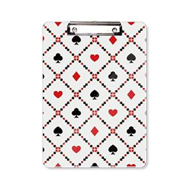 Imagem de Jogo de cartas de jogo, utensílios, prancheta, pasta, bloco de notas A4