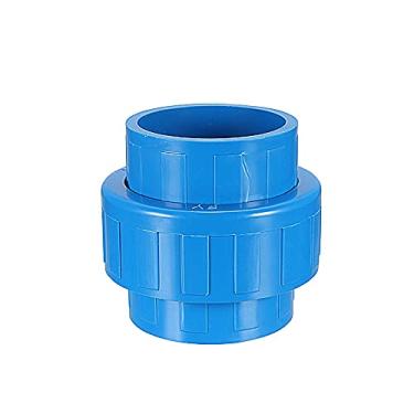 Imagem de uxcell 32 mm x 32 mm PVC tubo de ajuste União Solvente tomada conector rápido azul
