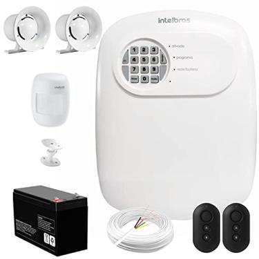 Imagem de Kit Central de Alarme ANM 24 NET Intelbras + 1 Sensor IVP 3000 CF + Bateria + Sirenes + Cabo