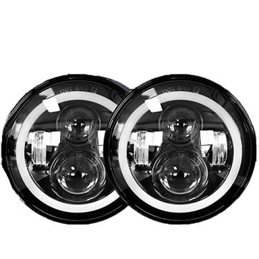Imagem de 1 par 7 '' Running Lights 50W Oi Lo H13 LED Farol Kits LED H4 Auto LED para Lada Niva Safari Patrol Uaz Offroad