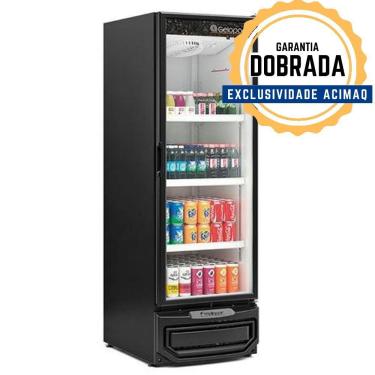 Imagem de Refrigerador Vertical Grv-57p Preto 578 Litros Porta De Vidro 220V - Gelopar