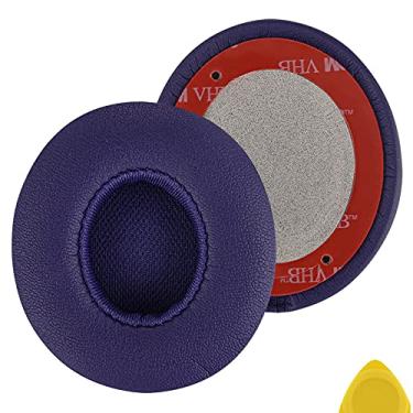 Imagem de Peças de substituição para fones de ouvido Geekria Earpads para Beats by Dr. Dre Solo3, Solo 3.0, Solo 2 sem fio para fones de ouvido de substituição/almofada de orelha/protetor de ouvido/peças de reparo, Pop Violet