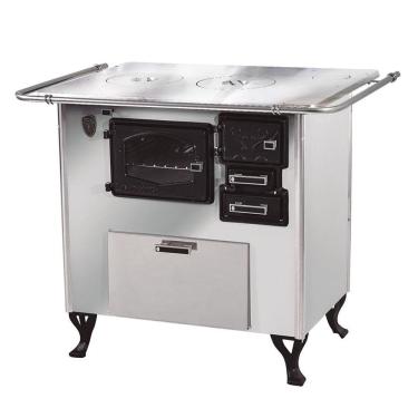 Imagem de Fogão A Lenha C Forninho Esq  Inox Fornos Pinhal Alumínio N2