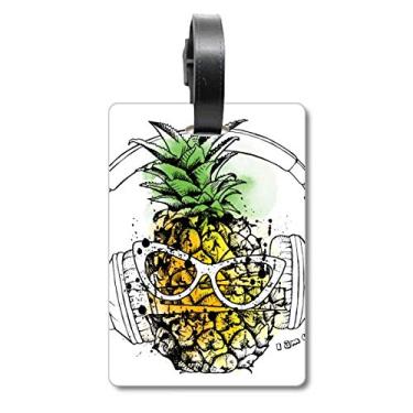 Imagem de Headset Abacaxi Óculos de Sol para Bagagem com Etiqueta para Bagagem