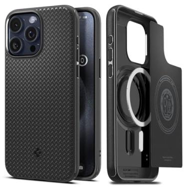 Imagem de Capa Spigen para iPhone 15 Pro Max: Mag Armor Magfit [compatível com Magsafe] para Apple iPhone 15 Pro Max - Preto fosco