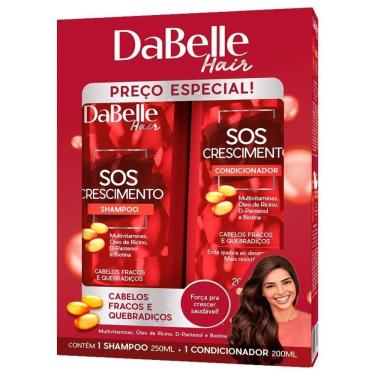 Imagem de Shampoo 250ml + Condicionador Dabelle SOS Crescimento 200ml