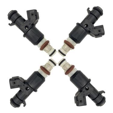 Imagem de JESBEN 16450-RAA-A01 4 peças de injetores de combustível 10 furos de substituição para Honda Accord 2003-2007 CR-V 2005-2009 Elemento 2.4L 2003-2011 Acura RSX 2.0L 2005-2006 FJ484 16455 0RAAA01