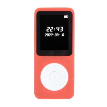 Imagem de Leitor de MP3, Reprodutor de Música Portátil Com Tela LCD de 1,77 pol. Alto-falante Embutido, Reprodutor de MP3 HiFi 5.0 Com Gravador de Rádio FM Despertador (Vermelho)