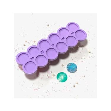 Imagem de Confeitaria dos Moldes, R148 Molde de silicone 12 cavidades redondo resina decorar