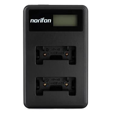 Imagem de Norifon NP-45 Carregador USB LCD de dois canais para Fujifilm FinePix JX250, JX400, J38, J10, J20, JX520, JX580, JX300, JX680, JX370, JV200, JV100, JZ250, JZ100, JZ300, T200, T350 e mais