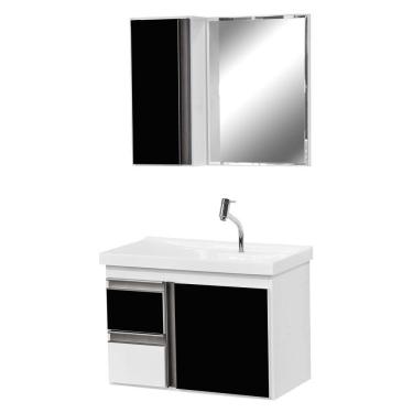 Imagem de Gabinete de Banheiro com Espelheira Kit Cuiabá 60cm