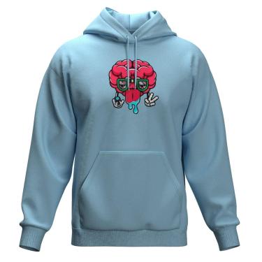 Imagem de Moletom Estampado Bolso Canguru Com Capuz Blusa De Frio Colorida-Masculino