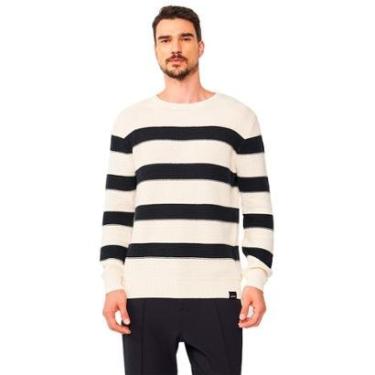 Imagem de Suéter Tricô Colcci Slim Listrado Masculino-Masculino