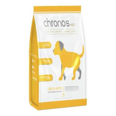 Imagem de Alimento Chronos Ração Para Cães Filhotes Raças Pequenas E Médias Sabor Frango 1Kg