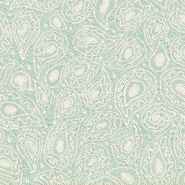 Imagem de Papel de Parede Martha Medeiros Aspecto Têxtil Verde AI5013