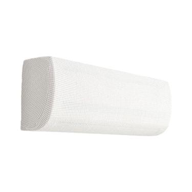 Imagem de Baoblaze Capa protetora para ar condicionado, decoração para casa, fácil de limpar, elástica, capa de limpeza para áreas internas divididas, branco