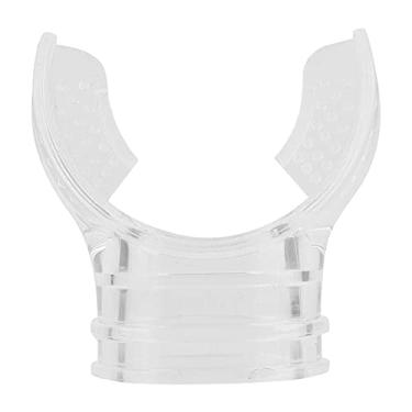 Imagem de Bocal de Mordida de Mergulho de Silicone Preto Profissional para Uso Padrão Em Mergulho e Natação Se Adapta à Maioria Dos Reguladores e Snorkels (Transparente)