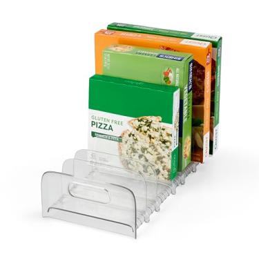 Imagem de YouCopia FreezeUp Rack para freezer organizador de geladeira sem BPA de 38 cm com divisórias ajustáveis e alças para caixa de alimentos congelados e armazenamento de refeições, transparente