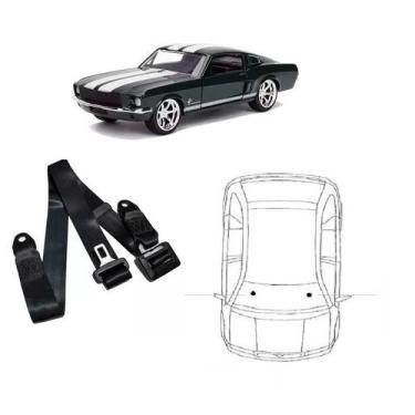 Imagem de Cinto de Segurança estático de 3 pontos dianteiro Ford Mustang - HCML,
