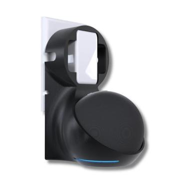 Imagem de Suporte Stand de Parede para Tomada Compatível com Alexa Echo Dot 4 e 