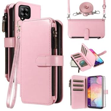 Imagem de Asuwish Capa de telefone para Samsung Galaxy A50 A50S A30S capa com protetor de tela e cordão com zíper carteira porta-cartões suporte acessórios para celular A 50 50S 30S S50 50A SM A505G feminino