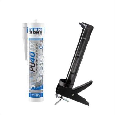 Imagem de Adesivo Silicone Pu40 Fix P/construção + Aplicador Tek Bond - Tekbond