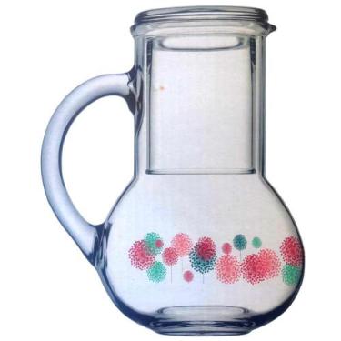 Imagem de Jarra Moringa Com Copo 2 Peças 1L Spring Flowers Vidro Pasabahce