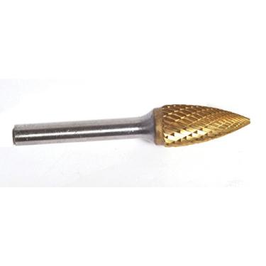 Imagem de Champion Ferramenta de corte SG3-L6 broca longa revestida de estanho, carboneto sólido em forma de árvore, haste de 15 cm, diâmetro do cortador de 0,9 cm, comprimento do corte de 0,9 cm