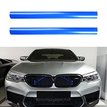 Imagem de Tiras de inserção de grade substituem para acessórios BMW F20 F30 2012-2018, 320i 328i 330i 335i (azul, série 3)