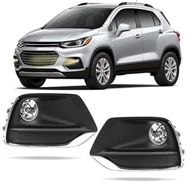 Imagem de DLAA Faróis de neblina para Chevy Trax 2017 2018 2019 2020 2021 kit de faróis de neblina dianteiros estilo de carro com cabos, lente transparente - 1 par