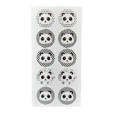 Imagem de Adesivo para Lembrancinha Panda - 10 Unidades - Extra Festas
