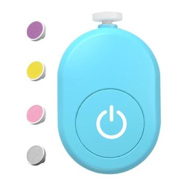 Imagem de Lixador de unhas infantil, Lixador de unhas infantil elétrico - Kit de limas de unhas infantis,Cuidado para as unhas, conjunto completo de manicure com 4 cabeças de moagem, aparador de unhas de