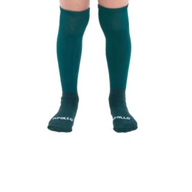 Imagem de Kit 05 Pares Meião Futebol Masculino Criança Infantil Bebe Cano Alto L