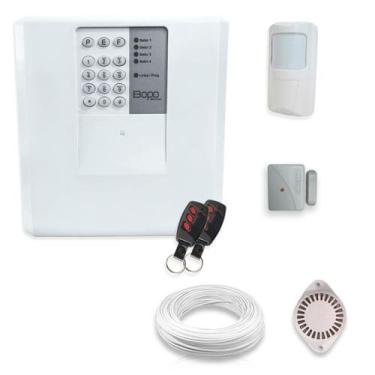 Imagem de Kit Alarme Residencial Bopo 2 Sensores Sem Fio e Discadora - Bopo Elet