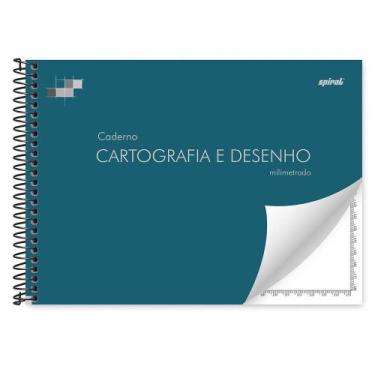 Imagem de Caderno  Desenho E Cartografia 96 Fls - C.dura Milimetrado - Spiral