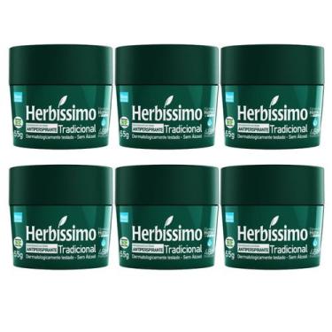 Imagem de Kit 6 Desodorante Creme Tradicional Herbíssimo 55G - Dana - Dana Cosmé