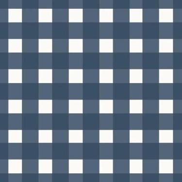 Imagem de Papel de Parede Vinílico Xadrez vichi marinho 52x1000 - Bobinex